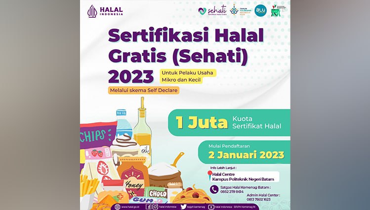 Politeknik Batam Buka Pendaftaran Sertifikasi Halal Gratis untuk UKM