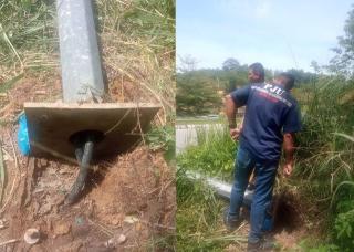 Kabel dan Tiang PJU Taman Dang Anom Batam Jadi Sasaran Maling