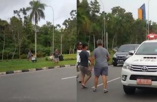 WNA Rela Dorong Troli ke Luar Bandara Hang Nadim Demi Dapat Layanan Taksi Online, Videonya Viral 