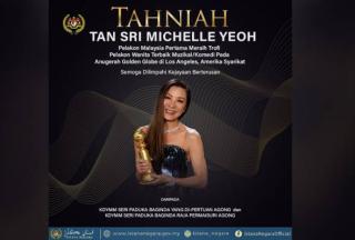 Michelle Yeoh, Wanita Malaysia Pertama yang Menangkan Golden Globe