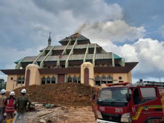 Terbakar di Hari Jumat, Begini Kondisi Terkini Masjid Agung Batam Center