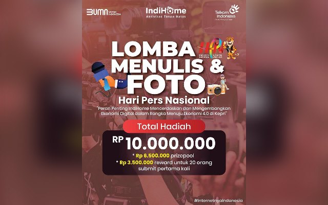Telkom Gelar Lomba Foto dan LKTJ Sambut Hari Pers Nasional, Total Hadiah Rp 10 Juta