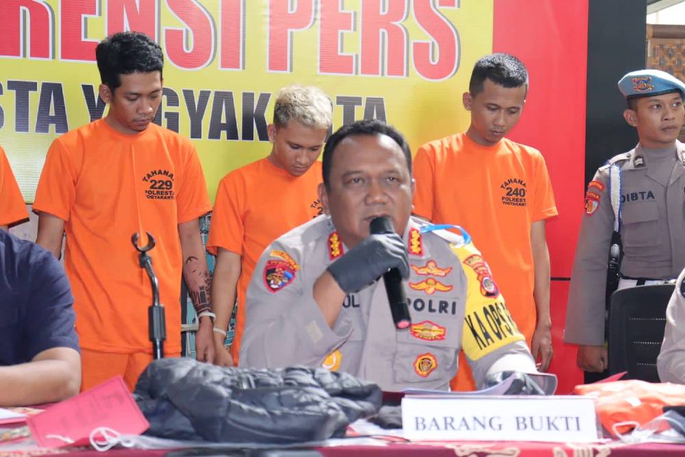 Bacok Mahasiswa Asal Batam, Enam Pelaku Klithih di Titik Nol Yogyakarta Ditangkap