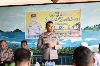 Kapolres Lingga Sambung Komunikasi Polisi dan Masyarakat Lewat Jumat Curhat