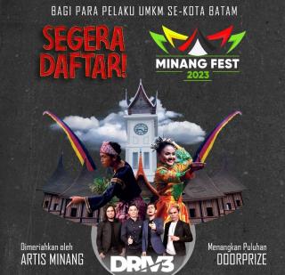 Minang Fest 2023: Ada Bazar UMKM dan Band Drive