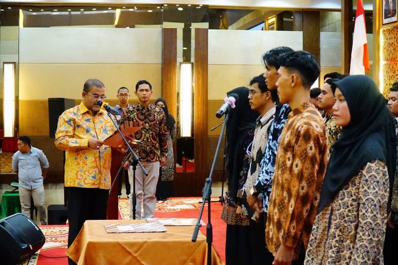 Lantik IPPMKK Pekanbaru, Bupati Karimun Sebut Mahasiswa adalah Penerus Estafet Kepemimpinan