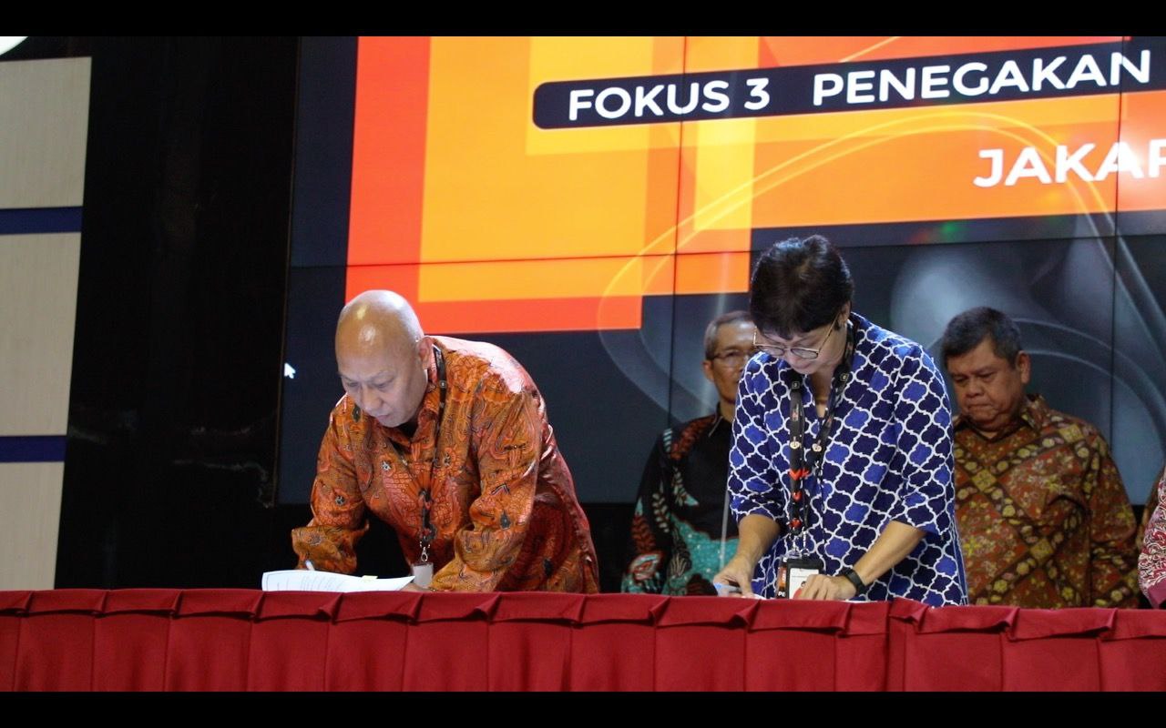 BP Batam Teken Komitmen Pelaksanaan Aksi Pencegahan Korupsi Bersama 18 Kementerian Lembaga