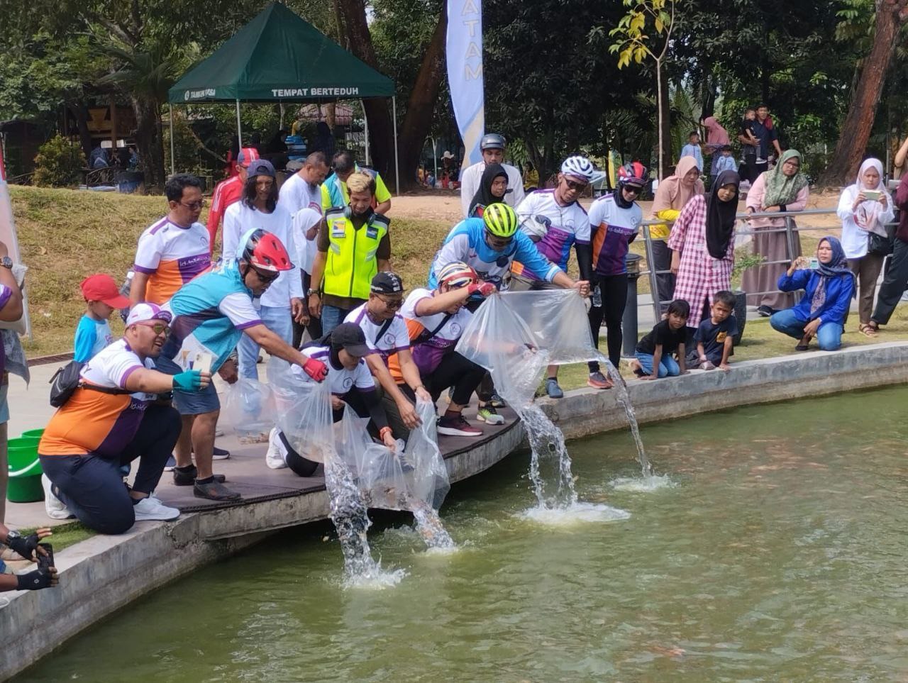 Semangat Jamselinas XII, Pesepeda Lipat Batam Jaga Kelestarian Lingkungan