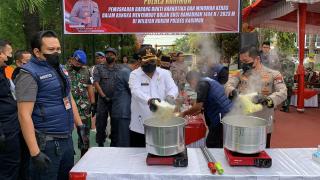 Polres Karimun Musnahkan 7 Kg Sabu-sabu Selundupan dari Malaysia