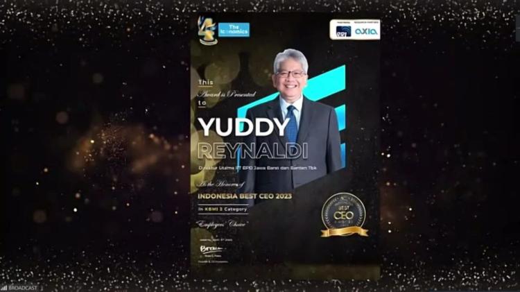 Direktur bank bjb Memenangkan Penghargaan Best CEO 2023 dari The Iconomics
