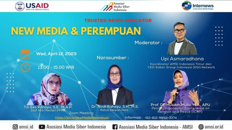 Seri Kedua Workshop Trusted News Indicator AMSI Bertema New Media dan Perempuan