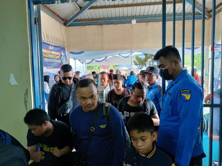 Ditpam BP Batam Tambah Personel untuk Awasi Arus Balik Idul Fitri 2023 di Pelabuhan Penumpang