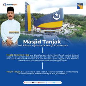 INFOGRAFIS: Masjid Tanjak Jadi Pilihan Ngabuburit Warga Kota Batam