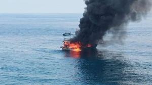 Kapal MT Tiger Star Terbakar di Perbatasan RI-Malaysia, 2 ABK Selamat, 1 Tewas dan 2 Hilang