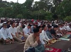 Suasana Salat Ied Muhammadiyah di Temenggung Abdul Jamal