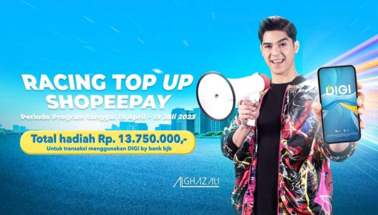 Top Up ShopeePay Pakai DIGI by bank bjb, Dapatkan Hadiah Jutaan Rupiah!