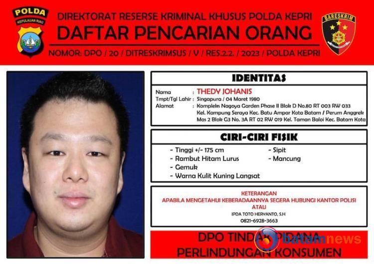 Two Businessmen in Batam Wanted for Embezzlement: Kepri Regional Police Launches Manhunt