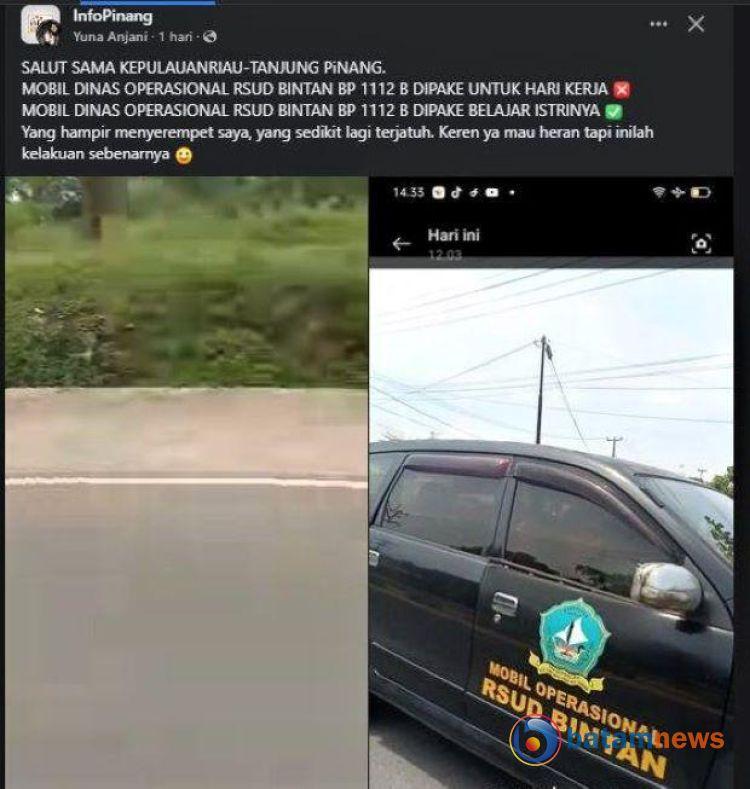 Mobil Dinas RSUD Dipakai Keluarga untuk Belajar Mobil, Viral:  Ini Tanggapan Kadinkes