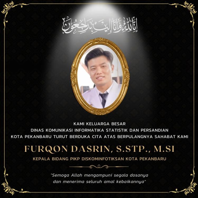 Kabid IKP Diskominfotiksan Kota Pekanbaru, Furqon Dasrin Meninggal Dunia pada Usia 30 Tahun