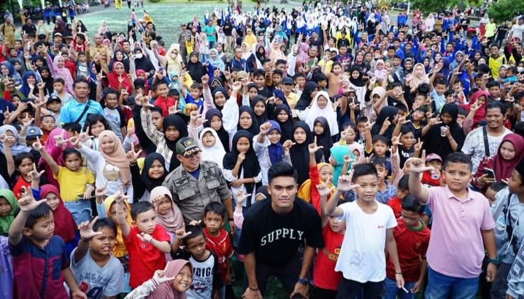 Pesan Motivasi Ramadhan Sananta untuk Anak-anak Muda di Lingga: Tak Ada yang Tak Mungkin!
