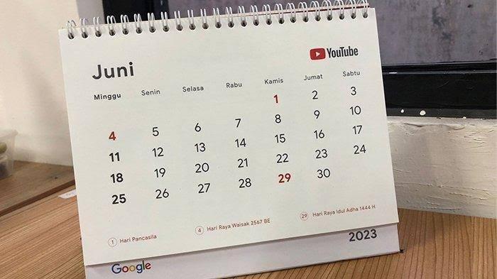 Catat! Berikut Daftar Hari Libur Nasional dan Cuti Bersama di Bulan Juni 2023