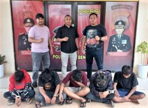 Lima Pemuda Mabuk Ditangkap karena Pengeroyokan Warga di Bengkong Batam
