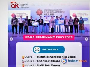 MAN Insan Cendekia Batam Menangkan Dua Gelar Juara di ISFO 2023