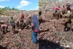 Heboh Warga Bengkalis Riau Berebut Daging Tak Layak Konsumsi di Tempat Sampah