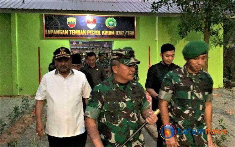 Pangdam I/BB Resmikan Lapangan Tembak Pistol Kodim, Selain untuk Prajurit Juga Menyiapkan Atlit Tembak Karimun