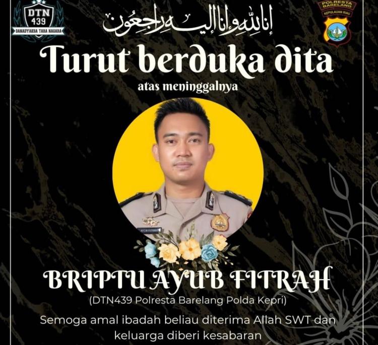 Innalillahi! Anggota Sabhara Polresta Barelang Meninggal di Tempat Akibat Tabrak Lari