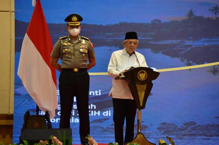 Pesan Wapres Ma`ruf Amin saat Hadiri Pengukuhan Ketua KDEKS Kepri