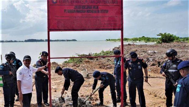 Usaha Reklamasi PT Bangun Menorah Indonesia di Teluk Tering Batam Disegel, KKP: Tidak Ada Izin