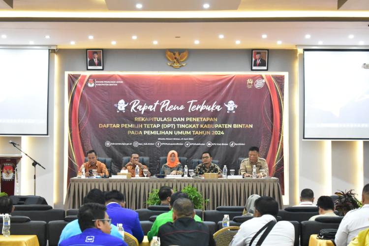Jumlah Pemilih Tetap Pemilu 2024 di Bintan Capai 123 Ribu Orang