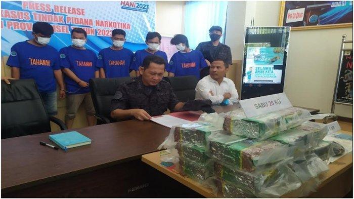 BNN Sumsel Gagalkan Peredaran 20 Kilogram Sabu-Sabu,  Ribuan Anak Palembang Terlindungi dari Ancaman Narkoba