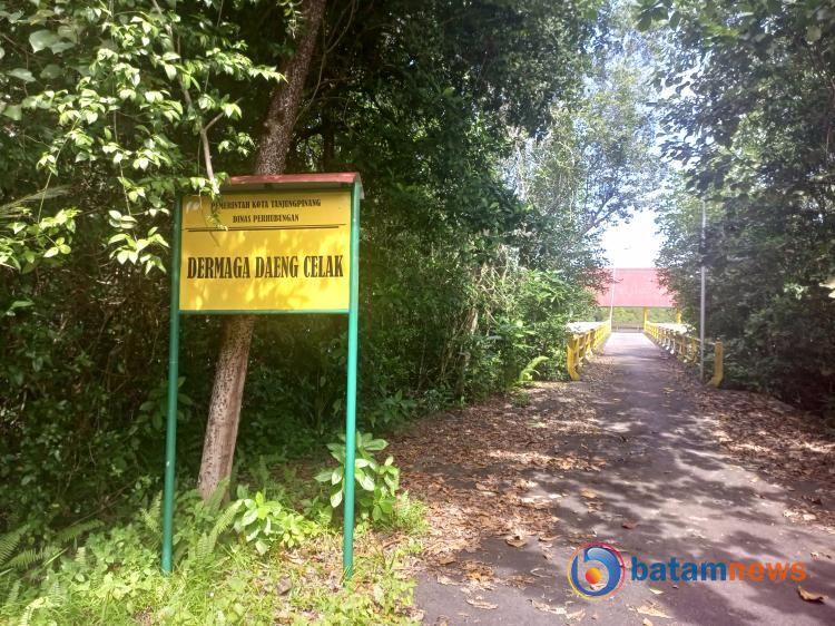 Dermaga Sungai Carang Tempat Bersejarah Kini Sepi Bak Hutan Belantara