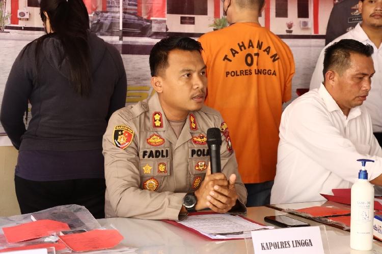 Polres Lingga Ciduk Dua Bandar Chip Higgs Domino di Dabo Singkep, Raup Cuan Ratusan Ribu Per Hari