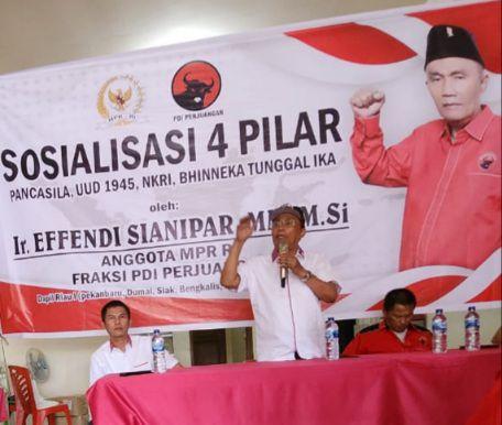 Effendi Sianipar Ajak Ibu-ibu dan Tokoh Masyarakat di Siak Jaga Empat Pilar Kebangsaan