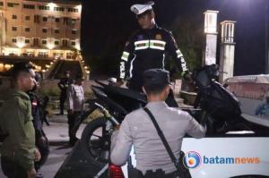 Patroli Polres Karimun Mengamankan Sepeda Motor Tanpa Plat Nomor dan Knalpot Racing