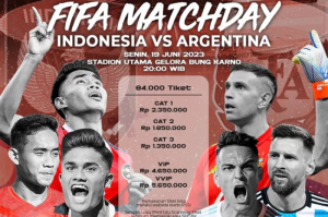 Cara Pembelian Tiket Pertandingan FIFA Matchday Indonesia VS Argentina via Tiket.com