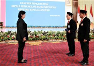 Deputi Gubernur Senior Bank Indonesia hadir di Batam, Suryono dikukuhkan sebagai Kepala Perwakilan BI Kepri