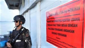Kementrian Kelautan dan Perikanan Menyegel Keramba Jaring Apung Milik PT CTS di Batam