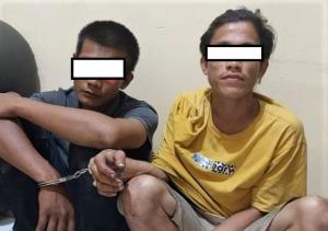 Coba Melarikan Diri, Dua Pelaku Curat Diamankan di Gang Makmur Minas, Siak