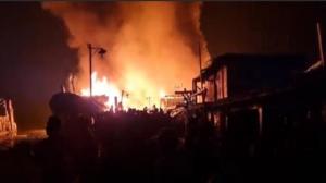 Kebakaran Dahsyat di Medan, Sembilan Kapal Ikan Ludes Akibat Korsleting Listrik