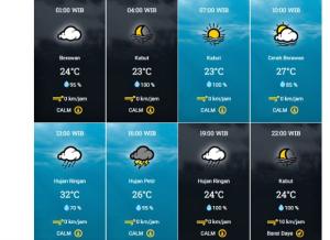 Prakiraan Cuaca Kota Pekanbaru, Sabtu: Waspada Hujan Petir Sore Hari
