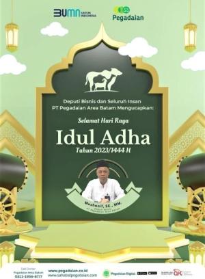 Deputi Bisnis PT Pegadaian Area Batam Mengucapkan Selamat Hari Raya Idul Adha
