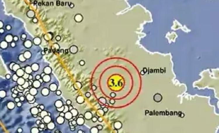 Gempa Bumi Magnitudo 3,6 Guncang Sarolangun, Jambi: Informasi Terkini dan Koordinat Pusat Getaran