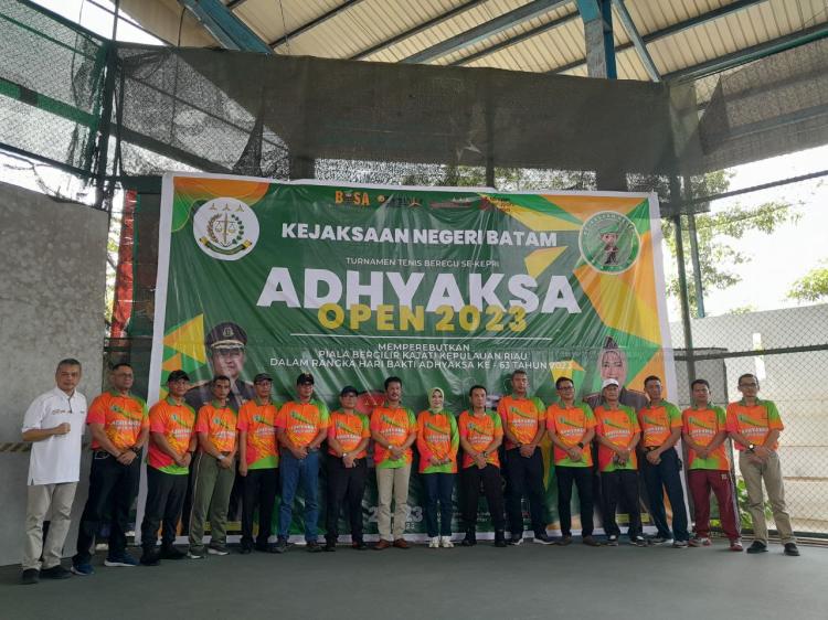 Kejari Batam Gelar Adhyaksa Open, Turnamen Tenis Meriahkan HBA ke-63