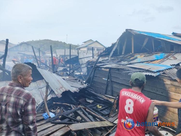 Kebakaran di Desa Hilir dan Desa Kp. Melayu, Bintan: 16 Keluarga Terdampak 51 Jiwa Mengungsi
