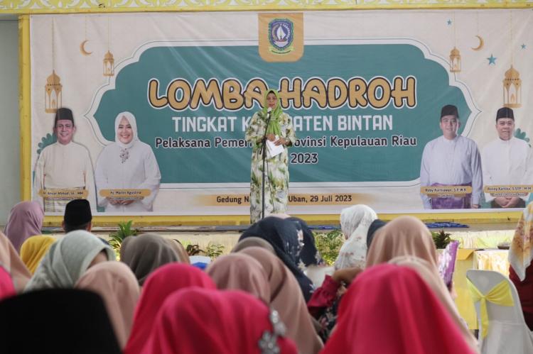Resmi Dibuka! Lomba Hadrah Tingkat Kabupaten Bintan Tahun 2023 oleh Ketua TP-PKK Provinsi Kepulauan Riau