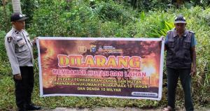 Cegah Karhutla, Polisi di Pelalawan Riau Gencar Sosialisasi ke Warga